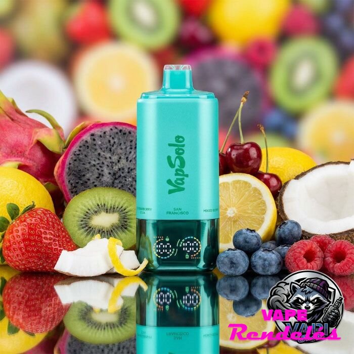 VapSolo 180K Sixer – San Francisco & Mixed Berry & Coco Loco & Cherry Lemon & Black Ice Dragonfruit & Strawberry Kiwi 5%